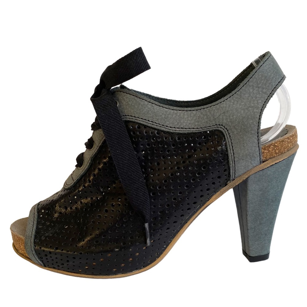 Dkode peep toe- lace up heels EU37